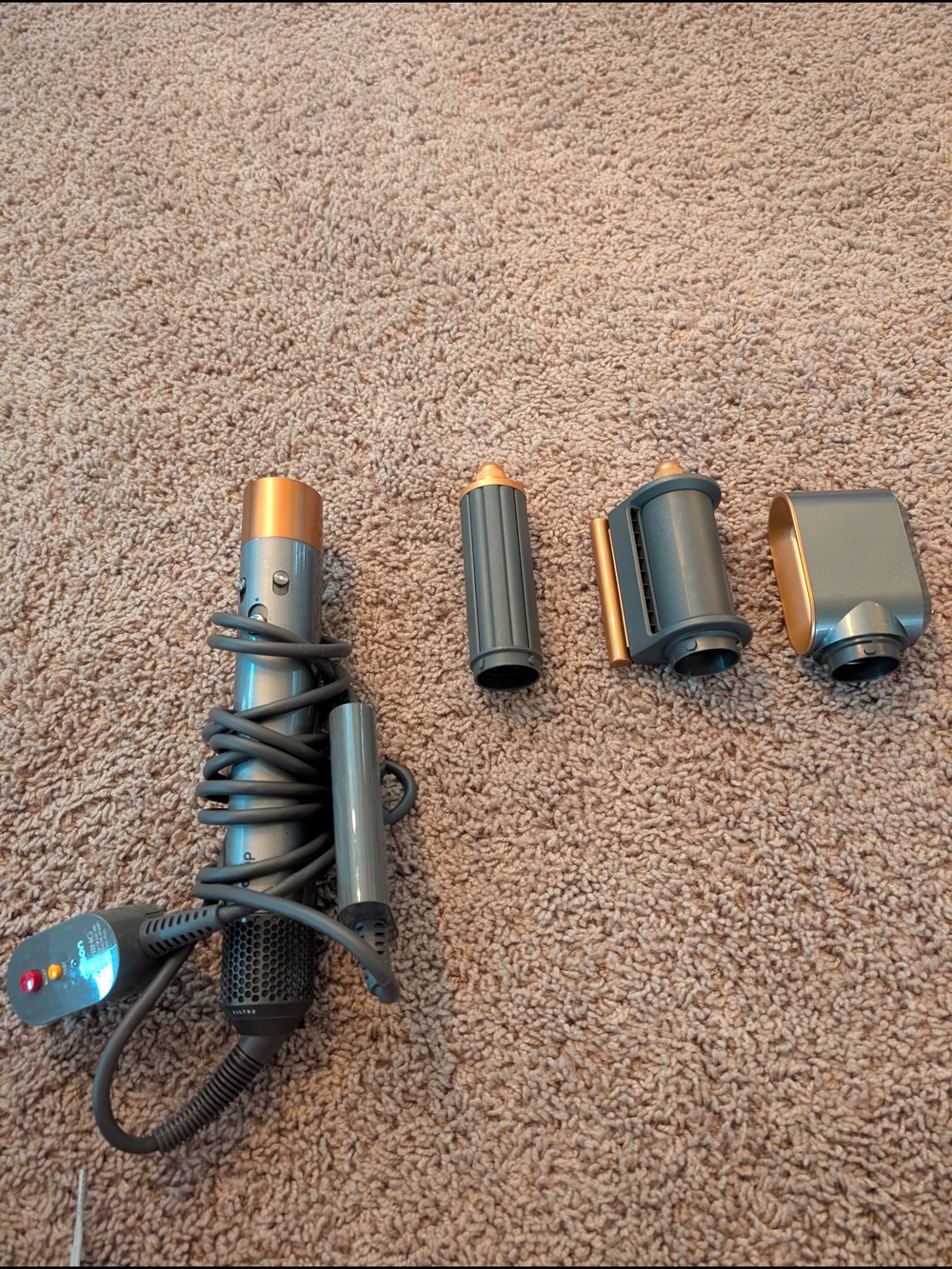 Dyson Airwrap Hair Styling Set in Gray and Gold